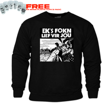Load image into Gallery viewer, FOKN Lief Vir jou - Sweater (+ FREE CUPS)